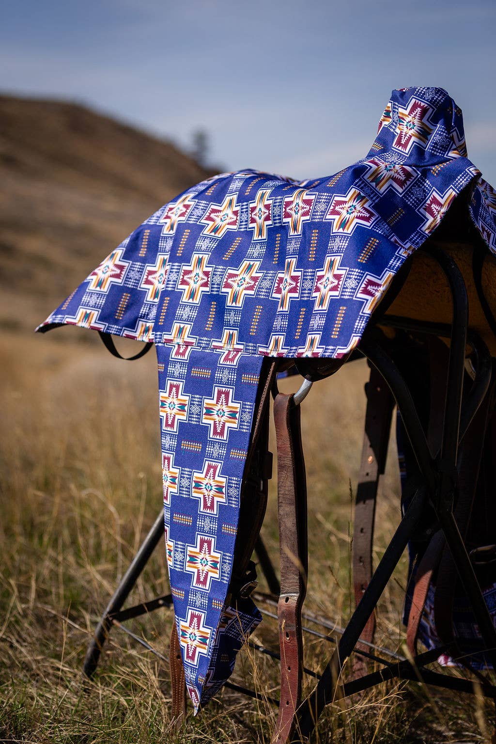 Saddle Cover: Tooled Cactus