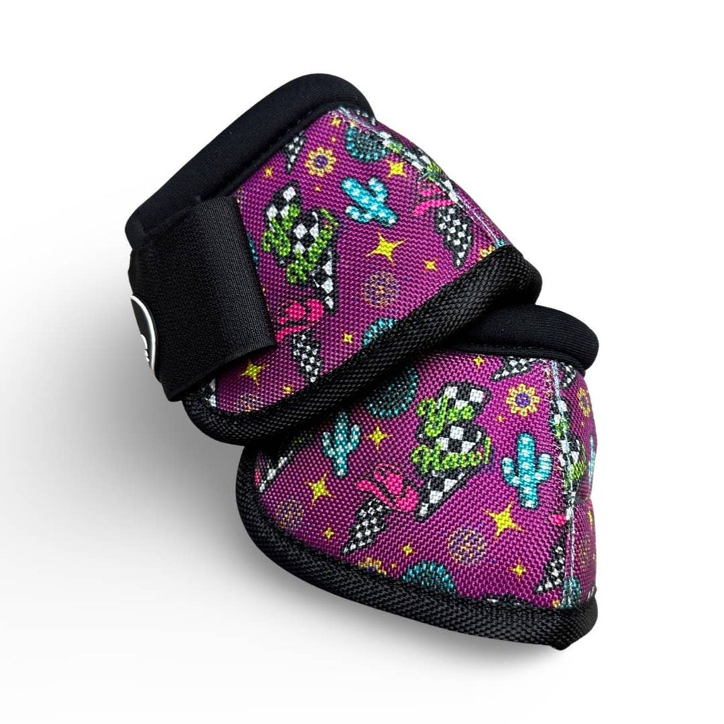 Bell Boots: Teal Aztec Leopard / Large