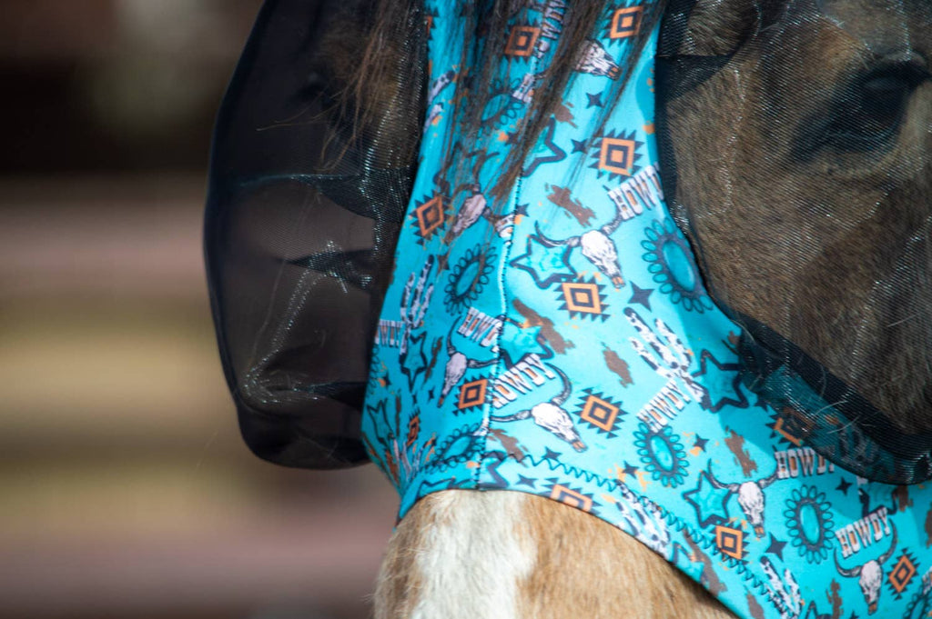 Lycra Fly Mask: Round Up / Horse