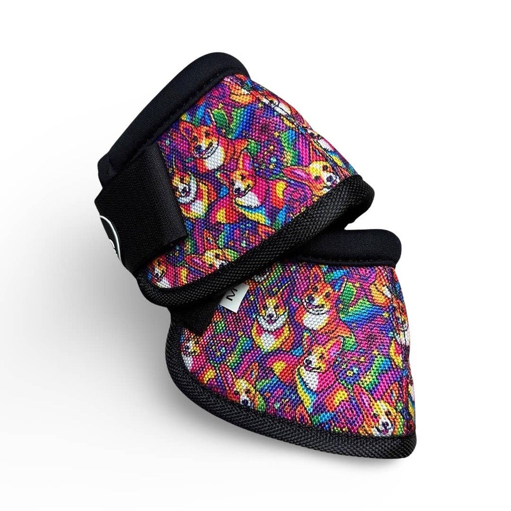 Bell Boots: Teal Aztec Leopard / Large