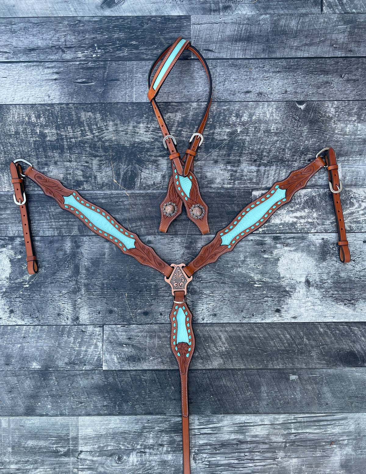 Bonanza Headstall and Breast Collar Set