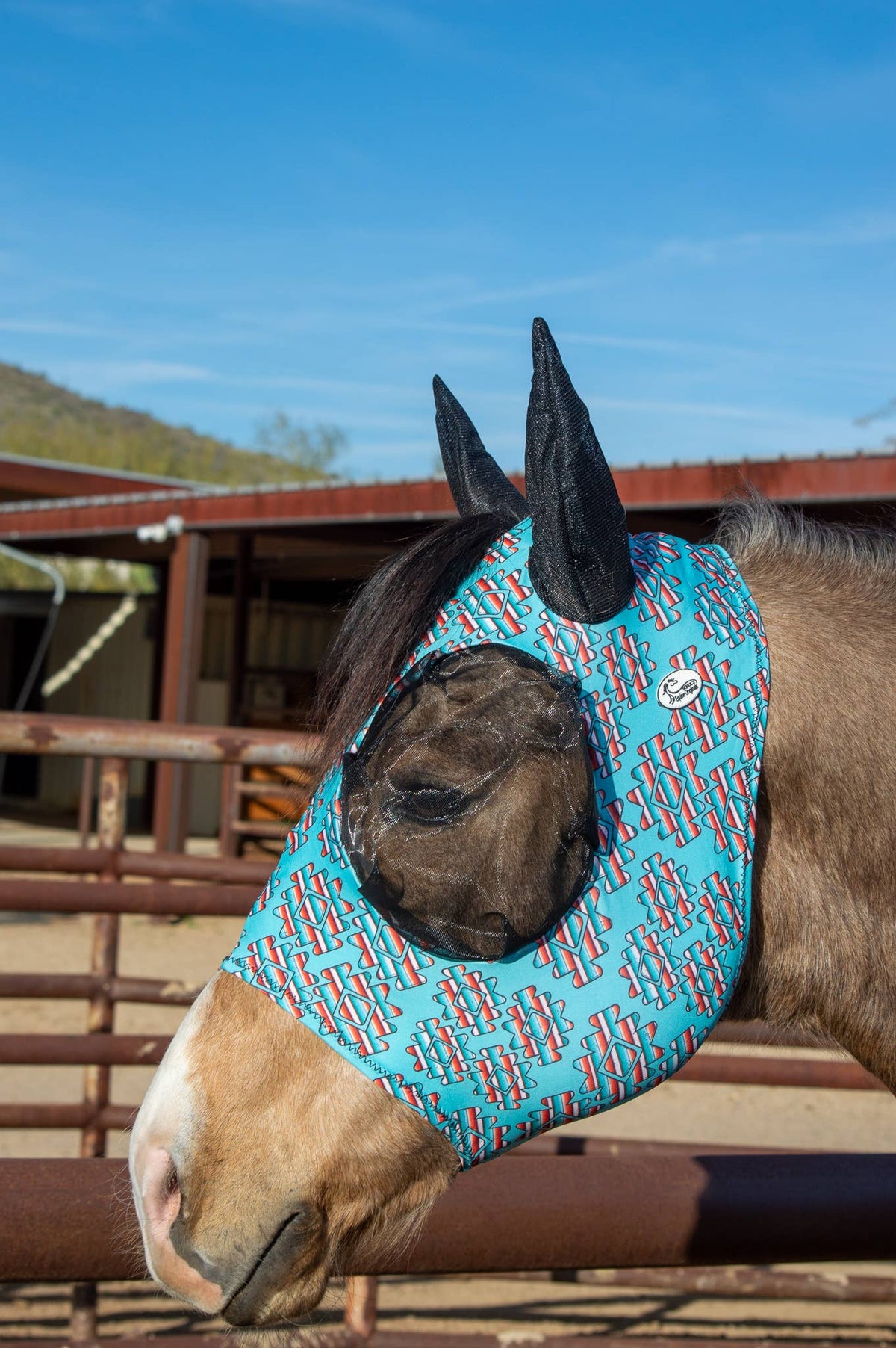 Lycra Fly Mask: Round Up / Horse