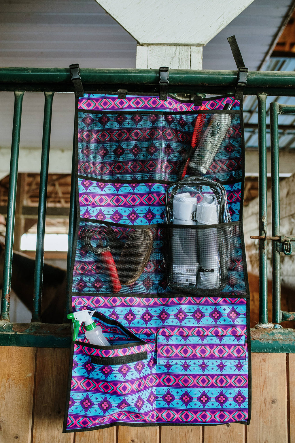 Everything Equine Door Caddy: Aztec jungle