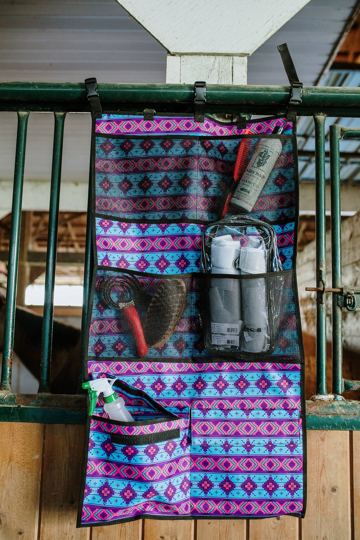Everything Equine Door Caddy: Aztec jungle