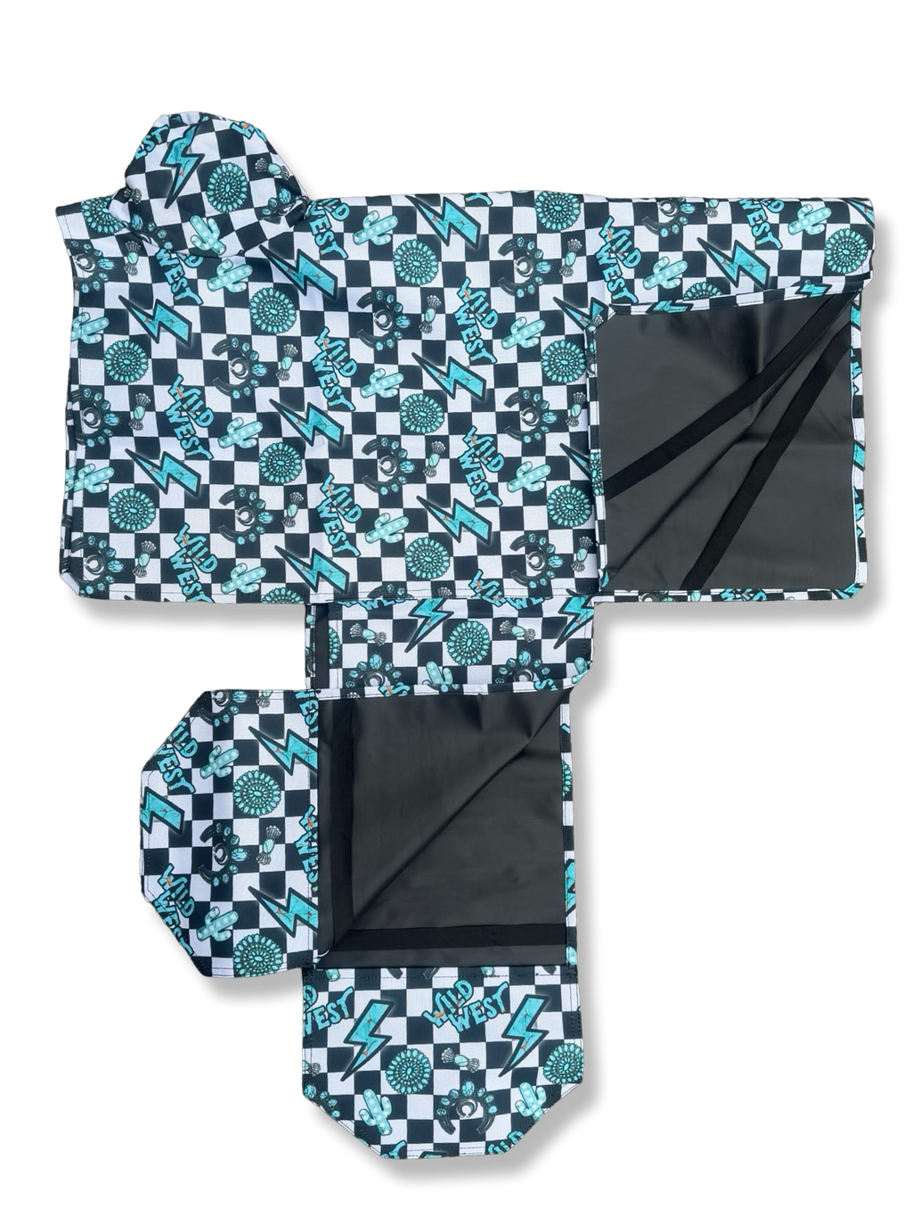 Saddle Cover: Turquoise Howdy