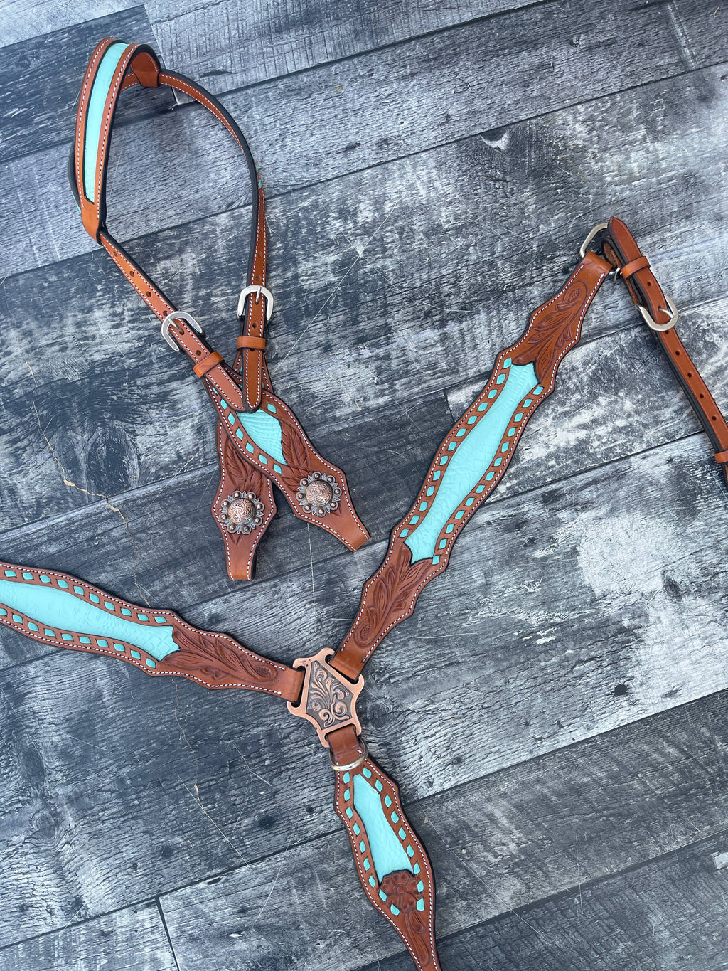 Bonanza Headstall and Breast Collar Set