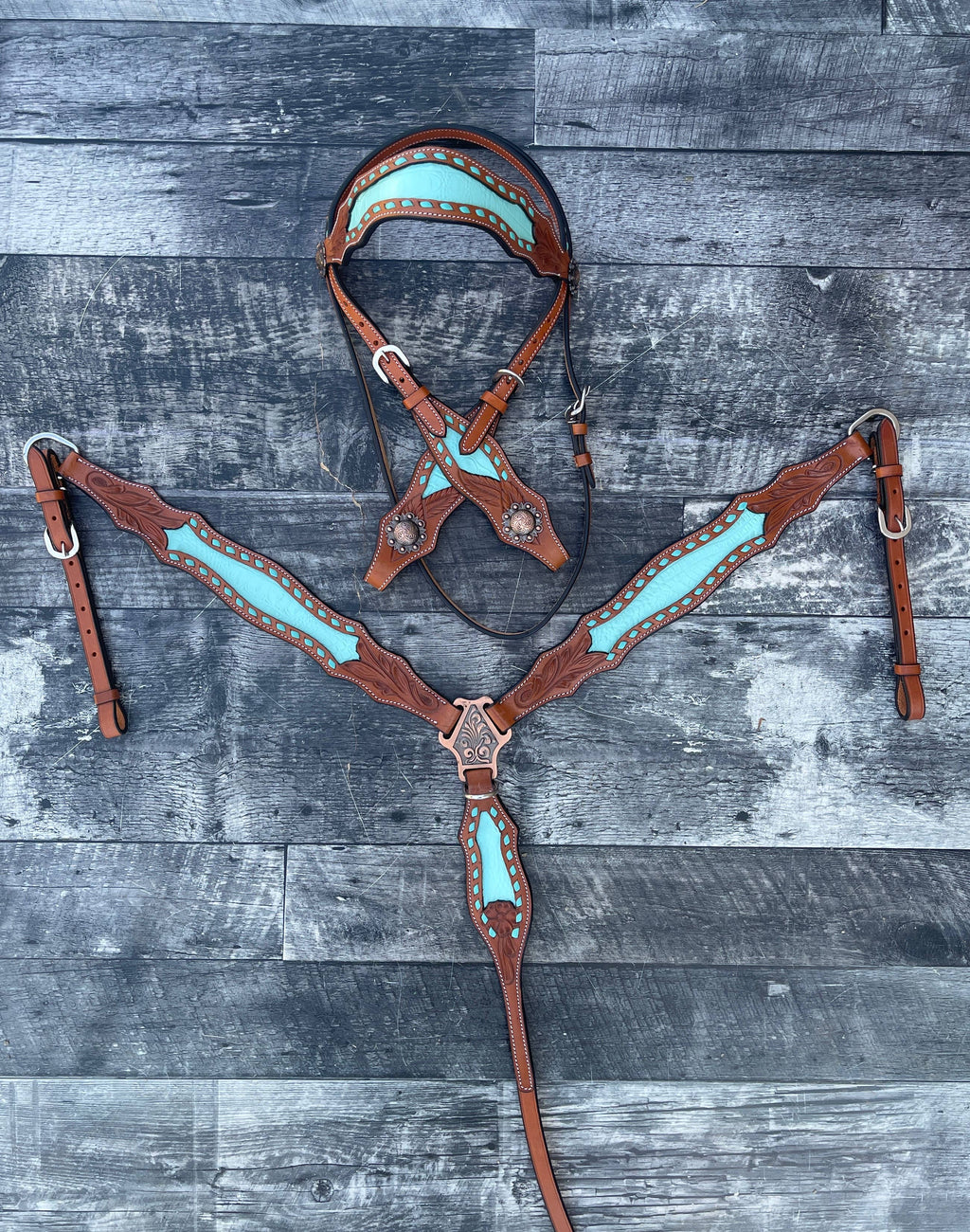 Bonanza Headstall and Breast Collar Set