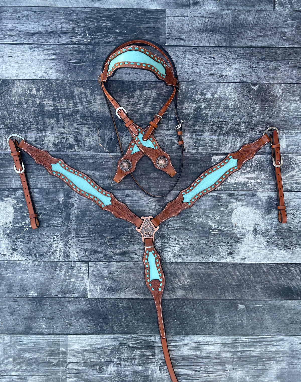 Bonanza Headstall and Breast Collar Set