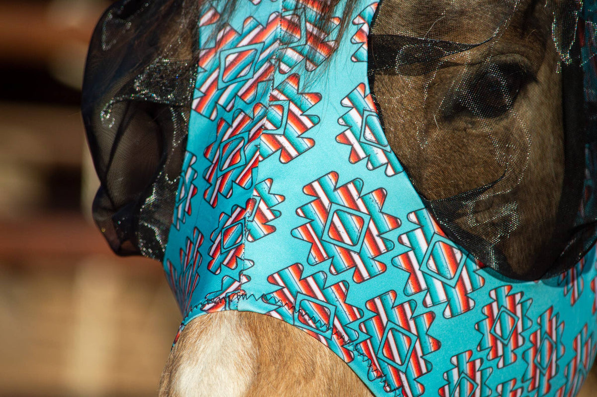 Lycra Fly Mask: Round Up / Horse
