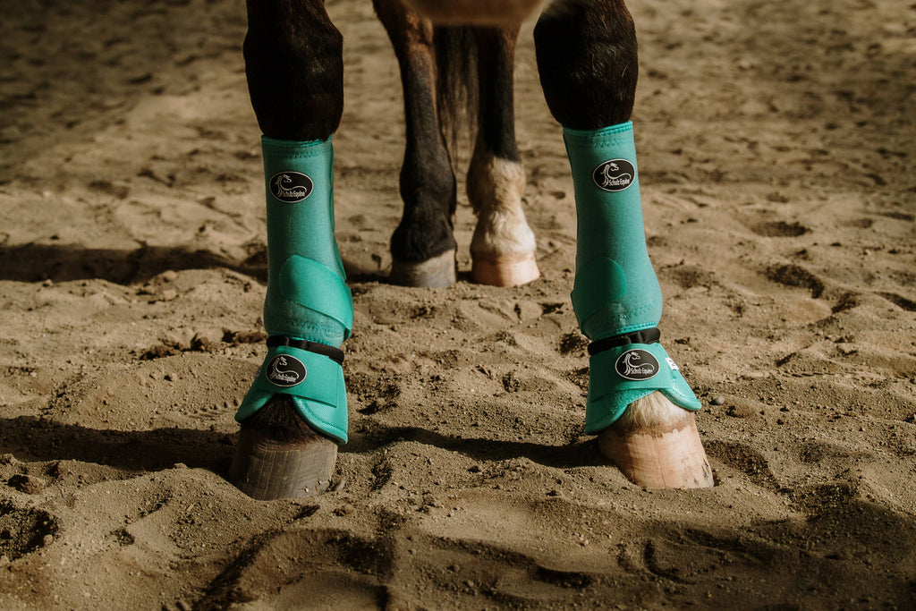 Bell Boots: Teal Aztec Leopard / Large