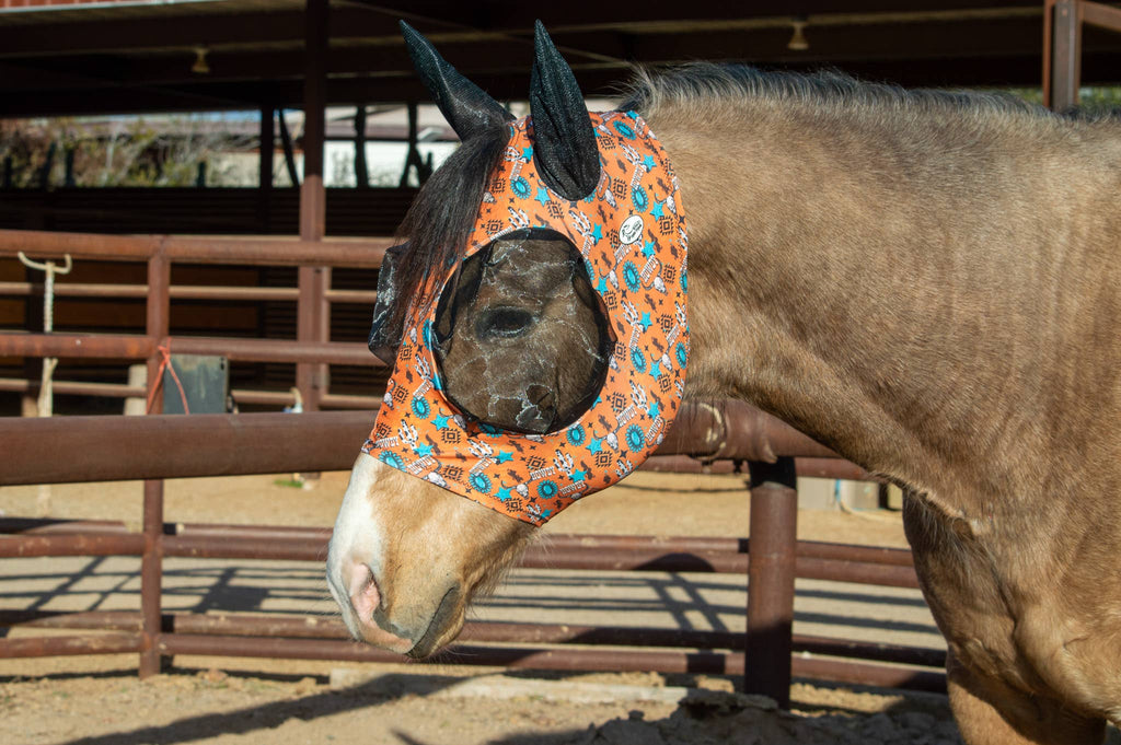 Lycra Fly Mask: Round Up / Horse