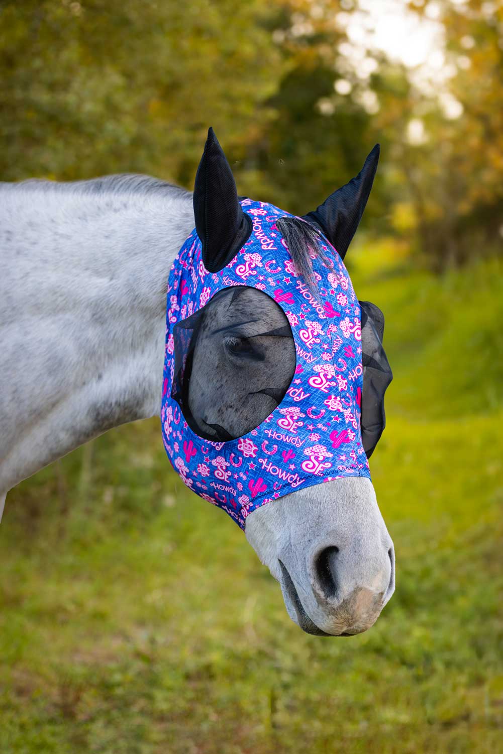 Lycra Fly Mask: Round Up / Horse