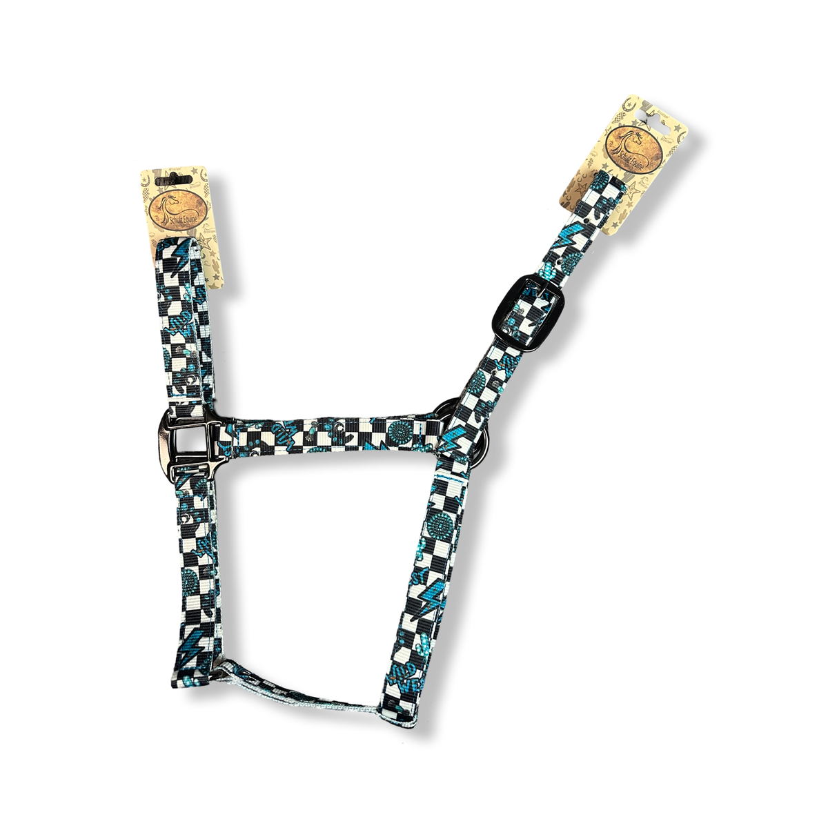 Nylon Halter - Horse Size: Neon Yeehaw